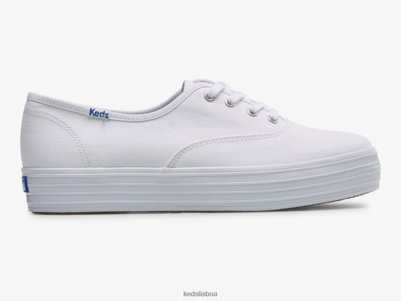 o tenis de lona com plataforma HJ6D6087 branco Keds HJ6D6087 Keds Lisboa Redescubra o calcado classico Explore a colecao keds aveiro que combina moda conforto e versatilidade sem esforco